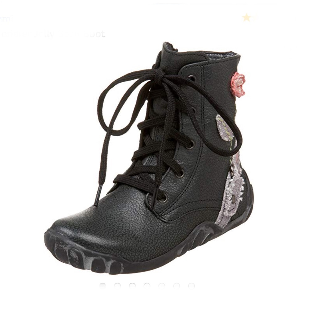 UMI Jelly Bean Leather Boots Like New in Box!